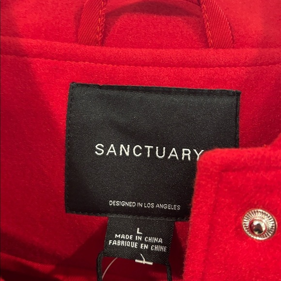 NEW Sanctuary Womens Button Bomber Jacket Large - Picture 2 of 6